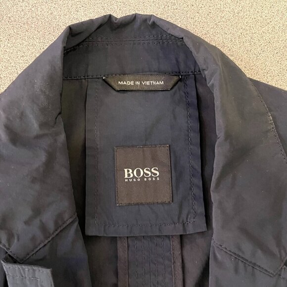 Hugo Boss Men's Navy Blue Camdon-W Buttoned Jacket - US Size 42R - Picture 2 of 7